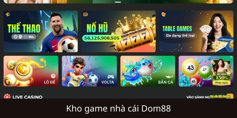 Khám phá kho game giải trí đỉnh cao tại Dom88